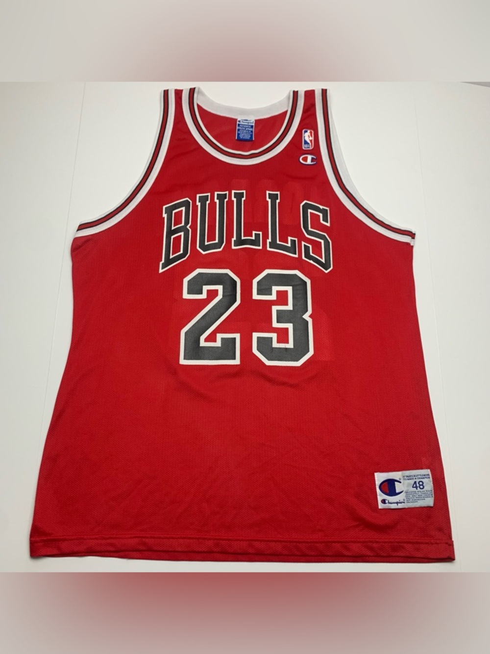 Vintage Michael Jordan 23 Chicago Bulls NBA Champion Jersey Size 48 XL